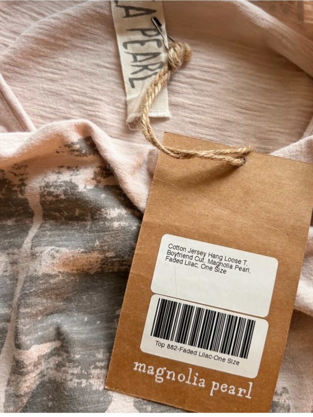 Magnolia Pearl Beige Tee with Gray Graphic